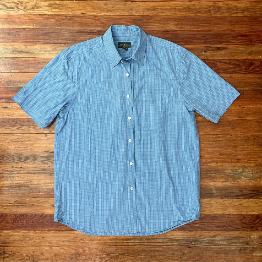 Eddie Bauer Light Blue Casual Button Down Shirt